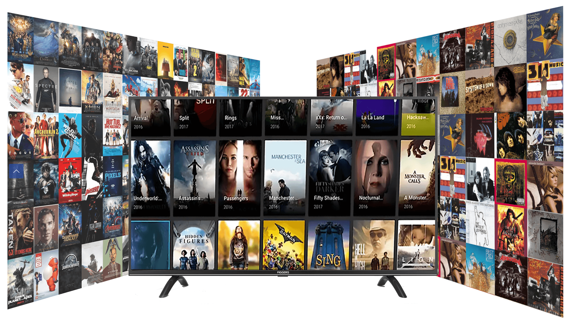 Your Own Library 56 pre-loaded apps, with access to over 500K movies, shows and digital media